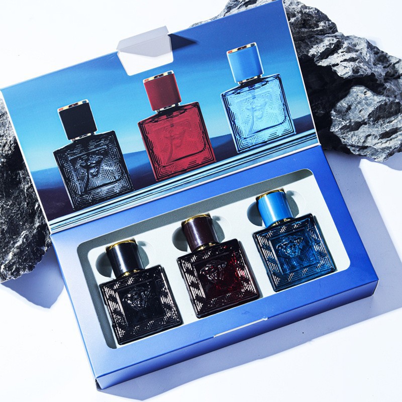 Home Fragrance Red Wine - 3-częściowy zestaw prezentowy męskiej wody toaletowej,
