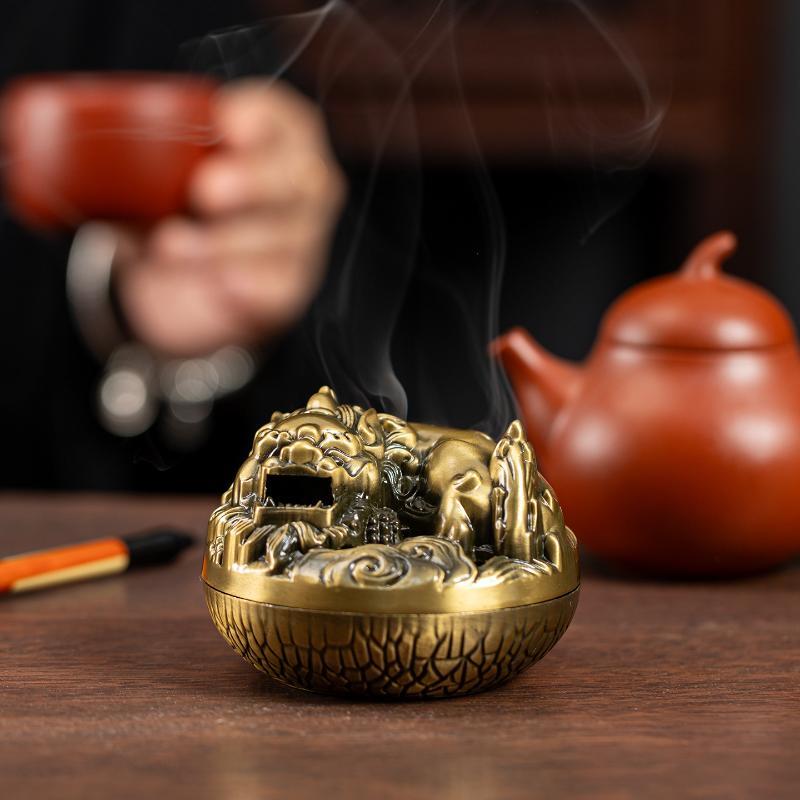 Home Fragrance Powder - Kadzidło Zapachowe Stop Metalu Ażurowy Podstawka