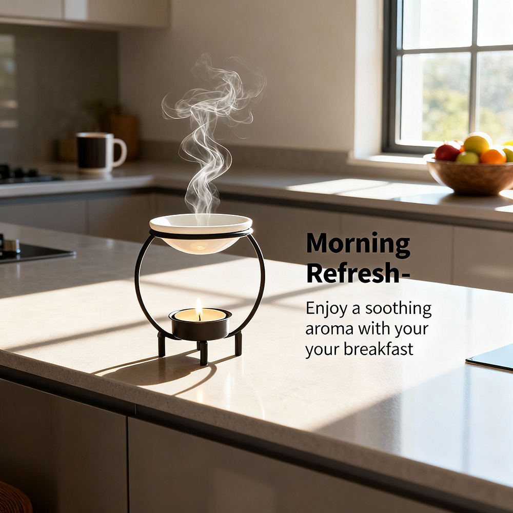 Kreatywny żelazny świecznik za – Home Fragrance Oils For Oil Burners recenzja i cena