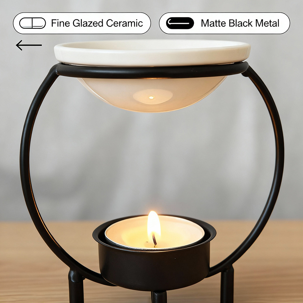 Kreatywny żelazny świecznik za – Home Fragrance Oils For Oil Burners recenzja i cena